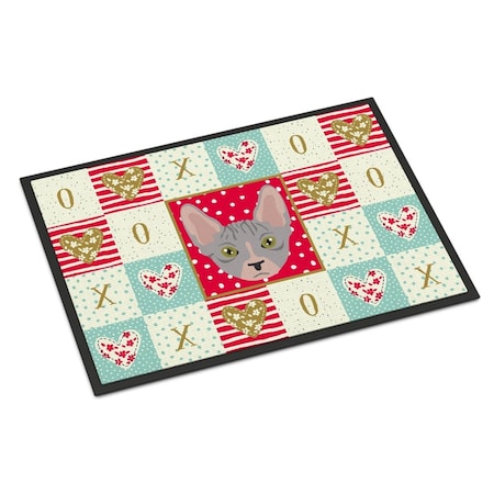 Carolines Treasures 18 x 27 in. Bambino Cat Love Indoor or Outdoor Mat CK5088MAT